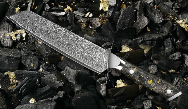 Uber das Damast Kiritsuke messer aus VG10 Damaststahl