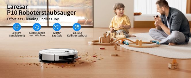 Vielseitige Reinigung mit dem Laresar Roboterstaubsauger