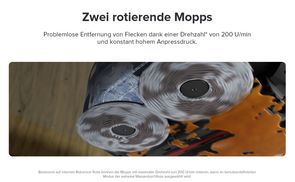 Zwei rotierende Mopps