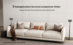 2 hintergrund Surround Lautsprecher 