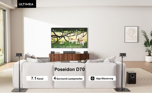 ULTIMEA Poseidon D70 Soundbar, 7.1 Kanal Surround Sound bei 410 W