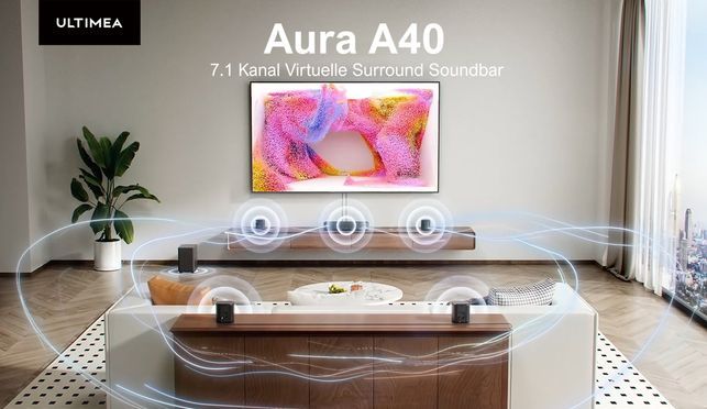 Neue Klangwelten dank 7.1 Kanal Virtual Surround Soundbar