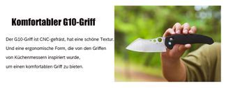 Komfortabler G10-Griff