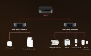 Zentralisiertes verteiltes Smart Home System 