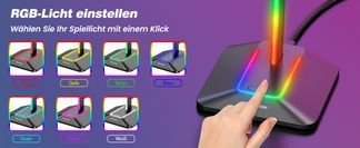 Verfügt über 7 Farben RGB Beleuchtung