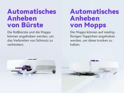 Automatisches Anheben von Bürste und Mopps