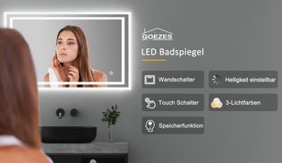 WDWRITTI LED Multifunktionspiegel