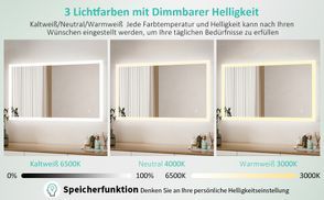 3Lichtfarben/ Helligkeit einstellbar