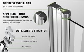 Verstelllbar Aluminiumsprofile