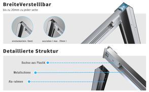 Verstellber Aluminiumprofile