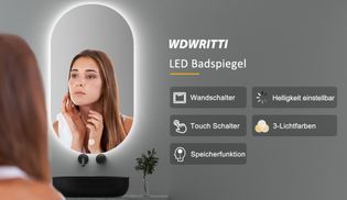 WDWRITTI LED Multifunktionspiegel