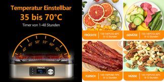 Flexible Temperaturregelung – Einstellbar von 35 bis 70°C