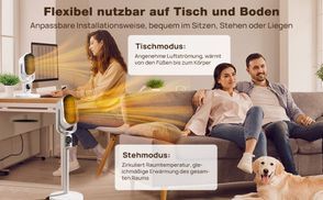 Flexibel nutzbar auf Tisch und Boden