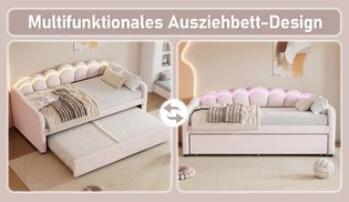 Sofa Bett mit ausziehbarem Mechanismus für flexible Nutzung