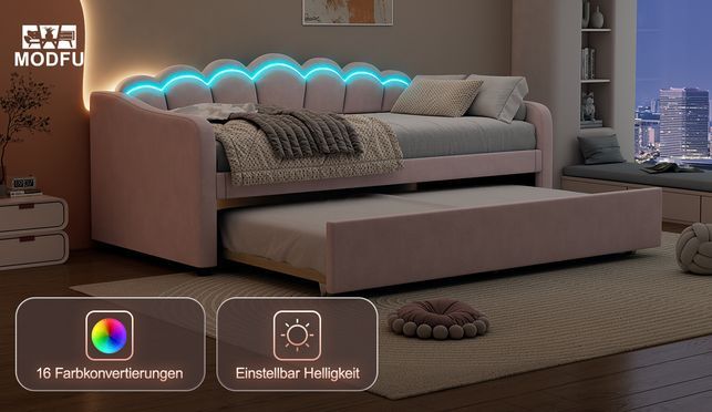 Bequemes Sofa mit anpassbarer LED Beleuchtung