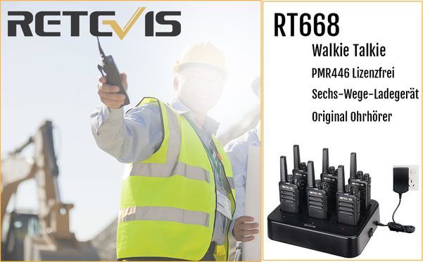 Retevis RT668 Walkie Talkie mit Ohrhörer