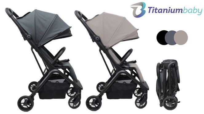 Titaniumbaby Buggy Pulse mit 4 fach Komfortfederung und Liegefunktion