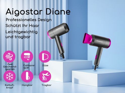 Aigostar Professioneller Reisen Haartrockner