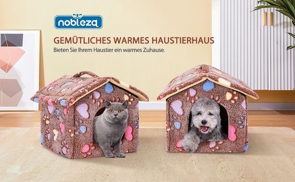 Nobleza Hundehütte für Hunde Katzen