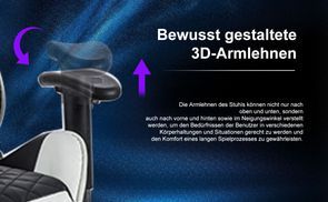 Bewusst gestaltete 3D Armlehnen