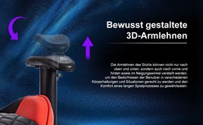 Bewusst gestaltete 3D Armlehnen