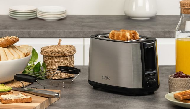 Ein köstlicher Start in den Tag mit dem TZS First Austria 2 Scheiben Toaster