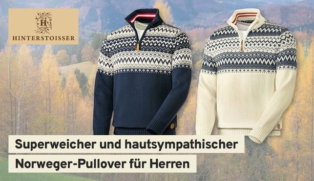 Der Herren Pullover, der Sie in Winterstimmung bringt: der Norweger!