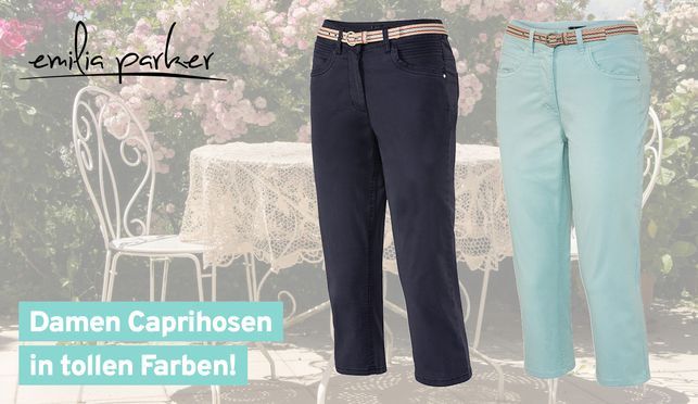 Mit der modischen Damen Caprihose genießen Sie Ihre Sommertage mit der optimalen Hosenlänge!