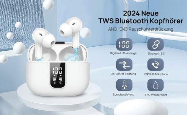Neues Upgrade Bluetooth Kopfhörer Hybrid Active Noise Cancelling