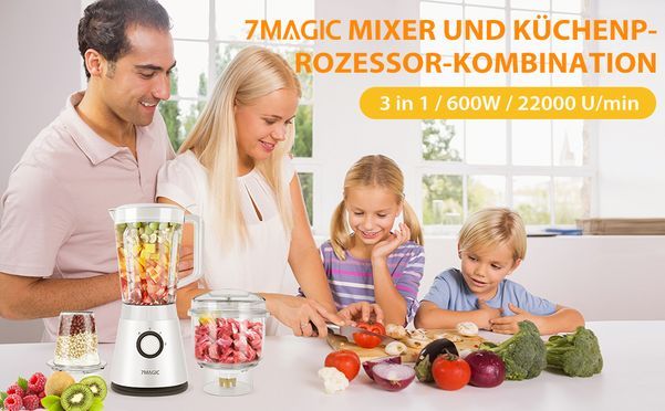 7MAGIC 3 in 1 Standmixer Smoothie Maker