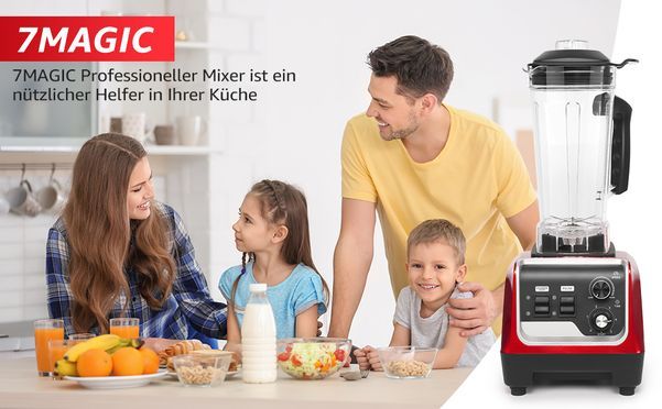 7MAGIC Professioneller Multifunktions Küchen Standmixer