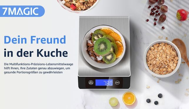 7MAGIC Präzise Digitalwaage——nützlicher Helfer in der Küche