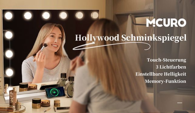 MCURO Hollywood Schminkspiegel, genieße deinen exklusiven Beauty Moment