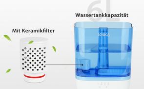 Keramikfilter für saubere Befeuchtung