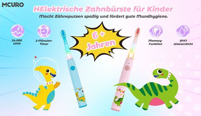 MCURO Kinder Elektrozahnbürste – Die perfekte Zahnpflege für kleine Entdecker