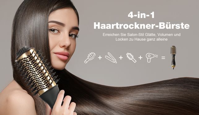 MCURO 4 in 1 Haartrockner Bürste