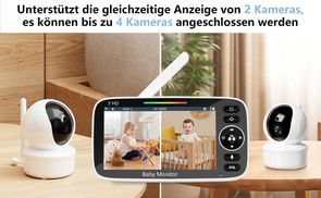 Split Screen Betreuung, konzipiert für mehrere Babys