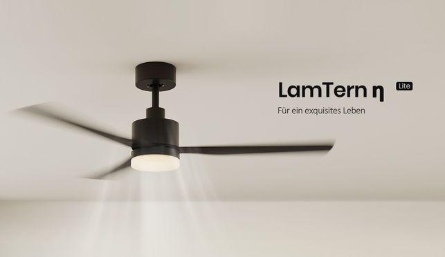 EMKE Deckenventilator mit LED Leuchte Ventilatorfunktion Fernbedienung