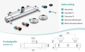 Lieferumfang und Produktgröße