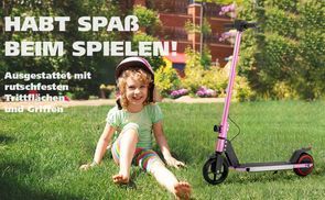 Mit dem Kinderroller unterwegs und glücklich