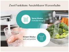 Zwei Funktions Ausziehbarer Wasserhahn