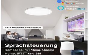 Smart LED-Deckenleuchte Sprachsteuerung