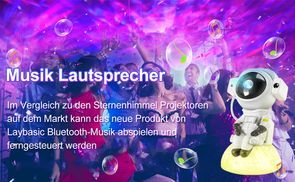 Nicht nur eine Projektionslampe, sondern auch ein Lautsprech