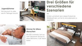 Vielseitiges Bett für Verschiedene Szenarien