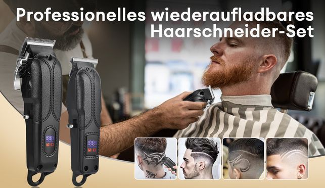 Professionelles elektrisches Haarschneide Set mit 13 Kammaufsätzen