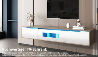 Vielseitiger TV Schrank mit modernem Ausschnittdesign