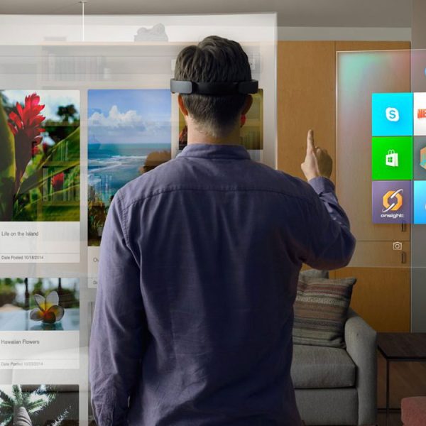 Windows Holographic wird mit HoloLens-Brille bedient