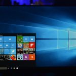 Ein Bildschirm mit Windows 10