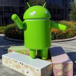 Android Nougat Figur vor Google Hauptquartier