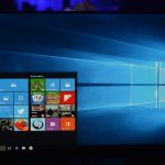 Ein Bildschirm mit Windows 10